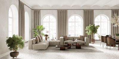 Arched windows for aesthetic appeal